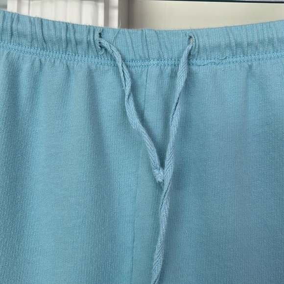 Rolled Hem Light Teal Floral Top 3/4 Sleeves Side Tie 100% Cotton Women’s 2X - Picture 10 of 12